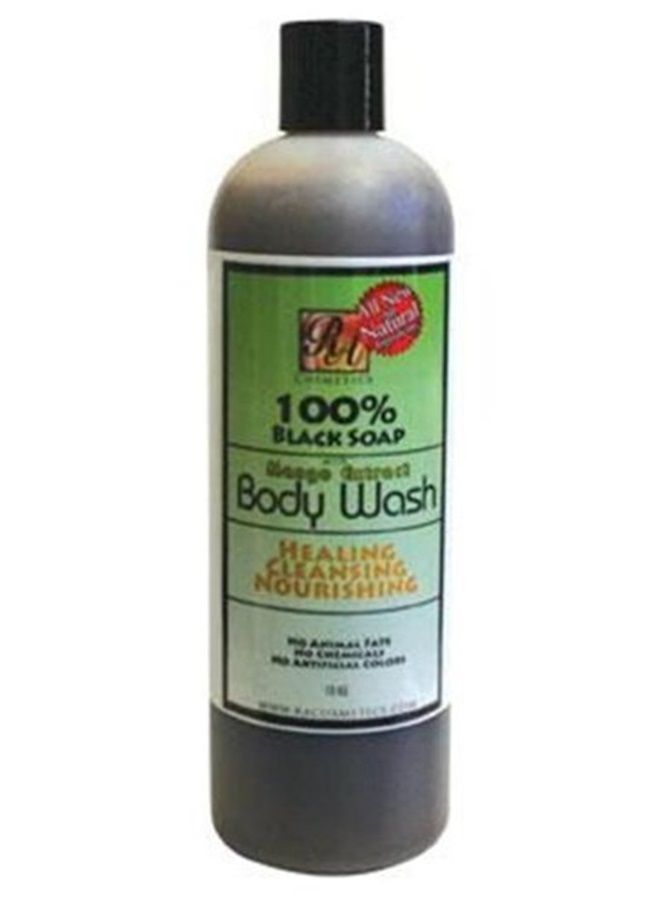 100% Black Soap Body Wash Mango Scent 13 Fl Oz Ra Cosmetics