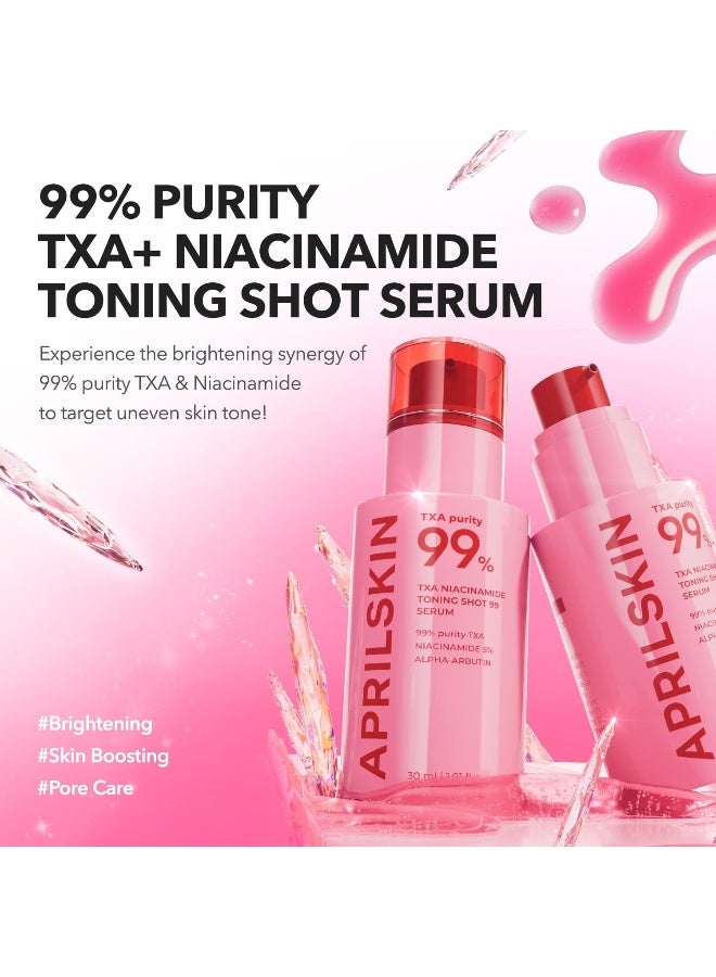 April Skin TXA Niacinamide 99 Toning Shot Spicule Brightening Dark Spot Serum 30ml - image 2