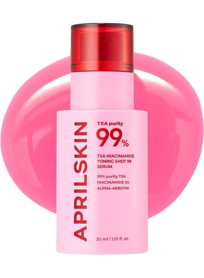 April Skin TXA Niacinamide 99 Toning Shot Spicule Brightening Dark Spot Serum 30ml