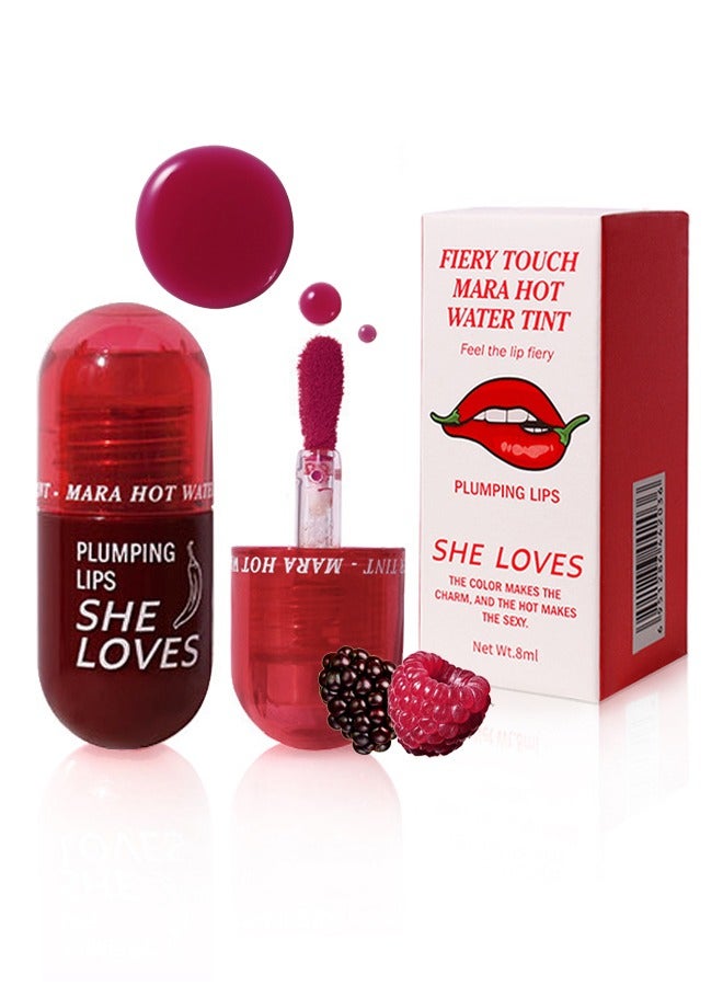 Plumping Lips-Feel The Lip Fiery, Hydrating Lip Care,Buxom Plant Lips Oil, Treatment Serum Volumizing For Dry Cracked Lips,  Plumping Gloss Lips Filler Lip Mask 06# Sweet Berriesy