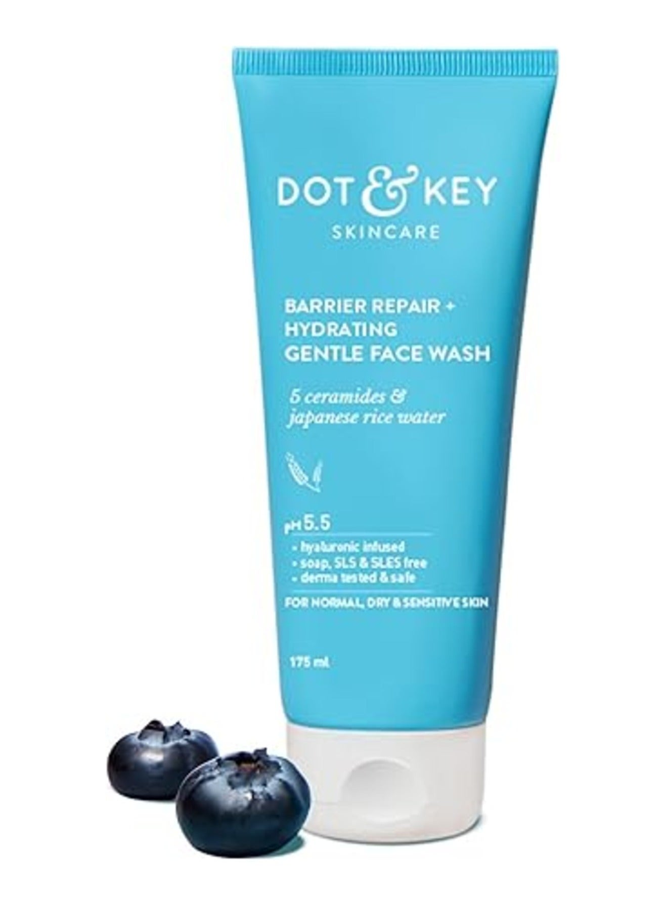 Barrier Repair + Hydrating Gentle Face Wash With Probiotic| Ceremide Face Wash | Face Wash For Dry Skin,Normal Skin&Sensitive Skin | Gently Cleanses Skin From Dirt & Oil For Unisex,175ML