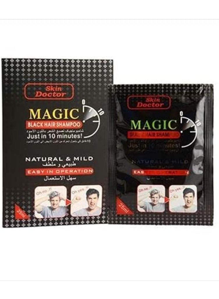 Magic Hair Shampoo Black 25ml 5pcs