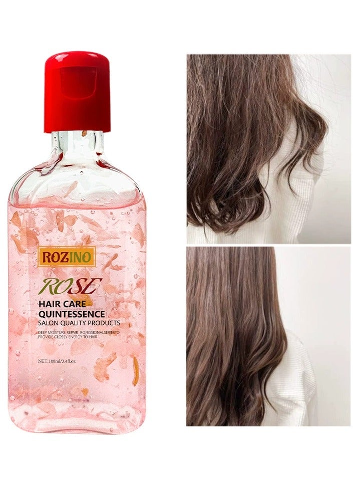 Hair care essential oil, shiny and smooth, nourishing, dry and anti-frizz, shampoo-free hair care essential oil