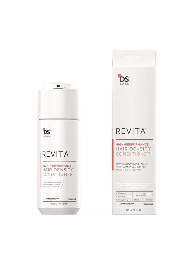 Revita High Performance Hair Density Conditioner For Men & Women - Scalp Refreshing Hydration for Fuller Looking, Weightless Hydration, Caffeine, Turmeric, Sulfate & Silicone Free, Color Safe 205ml