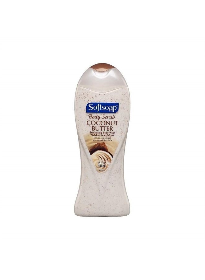 Body Butter Coconut Scrub, Body Buff Wash 15 oz (Pack of 3)