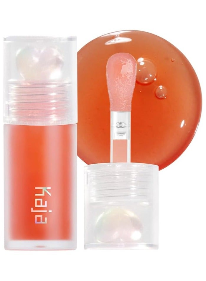 Juicy Glass Lip Oil - Apricot Allure - Clear Tint Gloss Plumper - Hydrating Lightweight Shine with Vitamin Tree Fruit Oil, Vegan Cruelty-Free 4ml