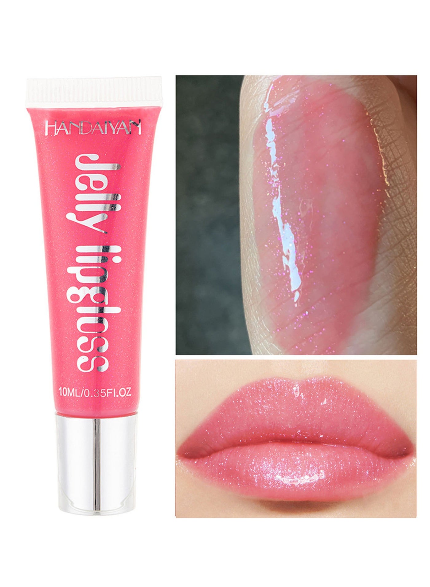 Lip Gloss Hydrating Moisturizing Long Lasting High Glossy Jelly Lip Stain Super Gloss Balm Oil Tinted Treatment Lip Glow Glass Shine Glitter Makeup Beauty Colored Bright Lifter For Women Girls