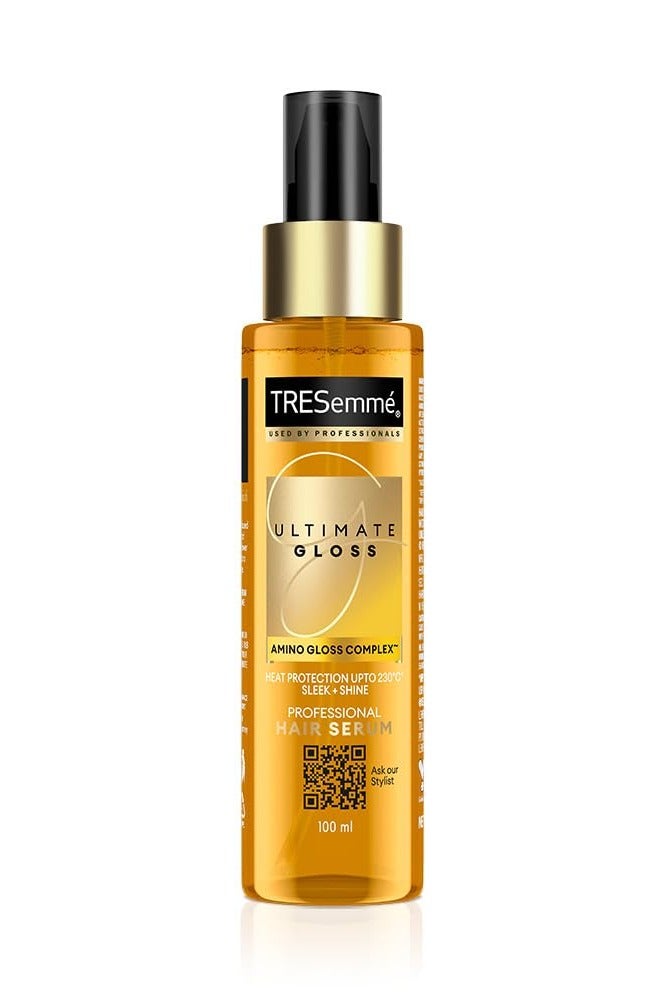 Gloss Ultimate Ultra Shine Hair Serum 100ml with Macadamia Oil & Vitamin E, for Super shiny Finish