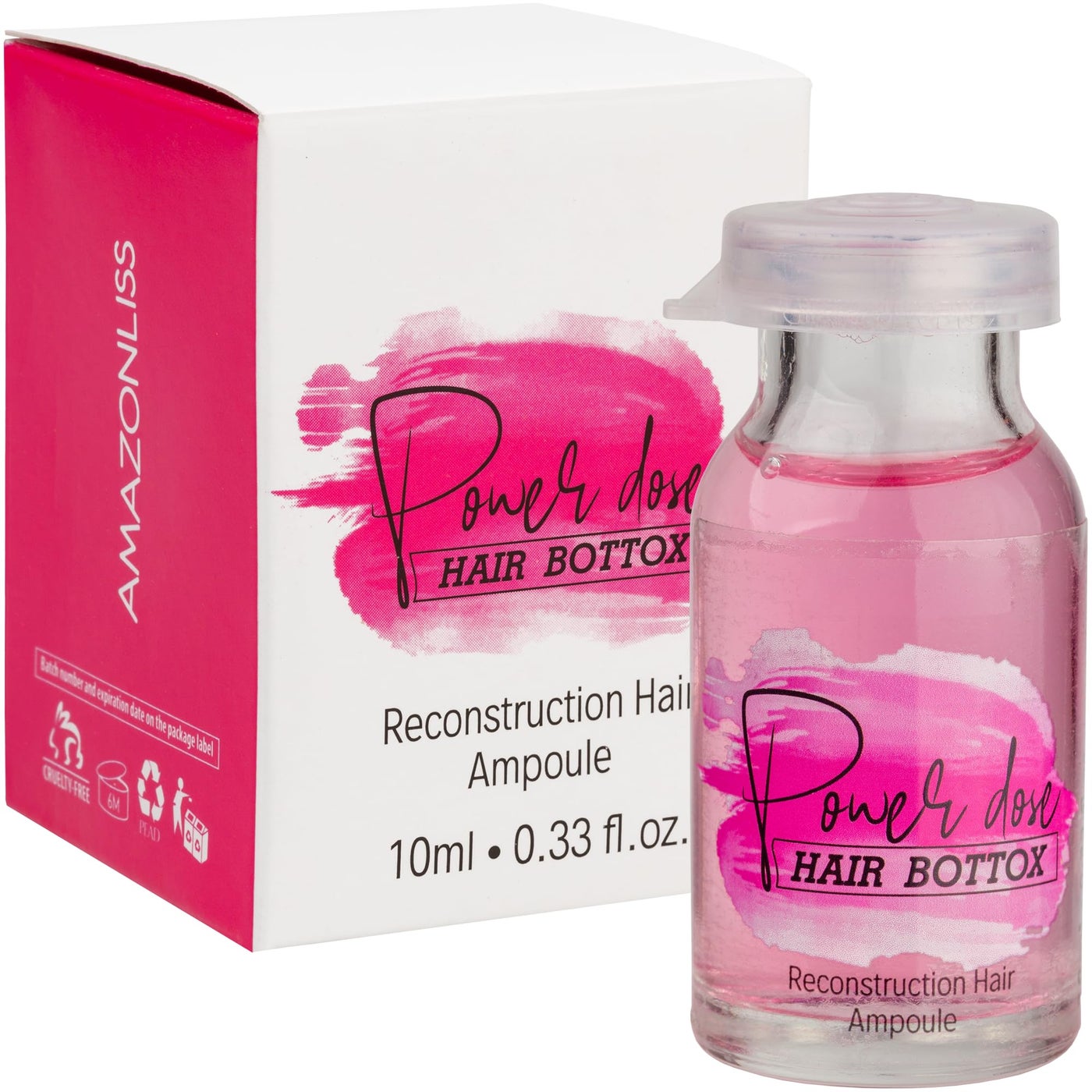 Nutree Professional Hair Bottox Power Dose Reconstruction Hair Ampoule 0.33 oz (Power Dose Hair Ampoule)