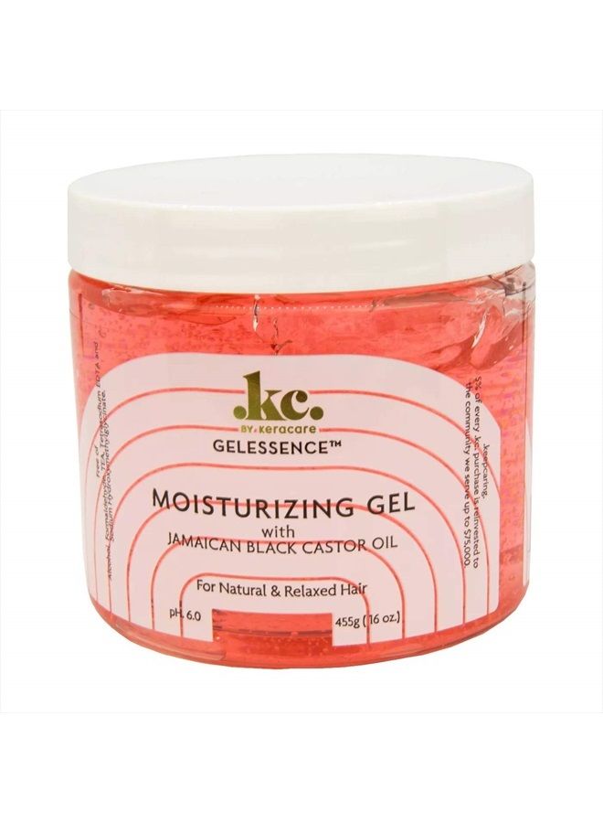 GelEssence Moisturizing Gel - 16 ounce - with Jamaican Black Castor Oil - Adds Shine - Flake Free - Vegan