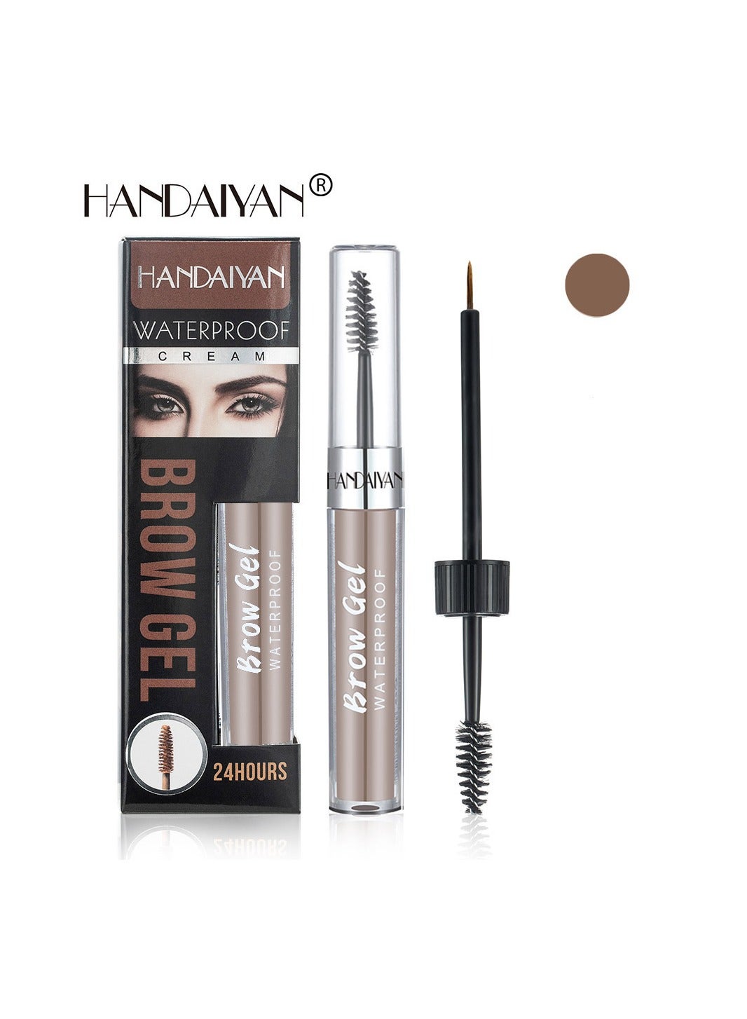 Eyebrow Pomade Waterproof Long Lasting Gel Cream Brow Pomades Soap Brow Kit Wax Dipbrow Pomade Dip Brows Styling Wet,Soft Smooth Enhancers Highly Pigmented Eyebrow Color With Eyebrow Brush For Eyebrow