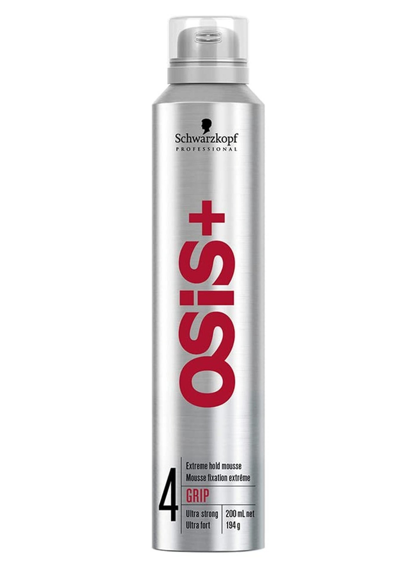Grip Extreme Hold Mousse – Extra Strong Control and Volume with Lasting Definition and Natural Shine – Volumizing Formula Protects Against Blow Dry Damage, 7 oz