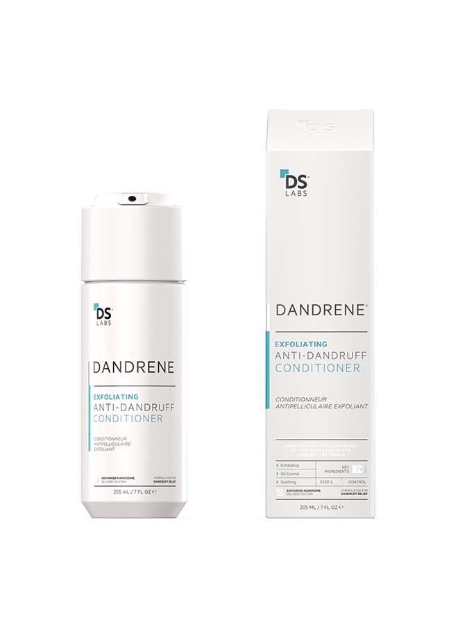 Dandrene Exfoliating Anti-dandruff Conditioner - for Itchy, Flaky Scalp, Moisturizing Conditioner with Aloe Vera, Supports Scalp Health & Oil Control, For Seborrheic Dermatitis & Psoriasis 205ml