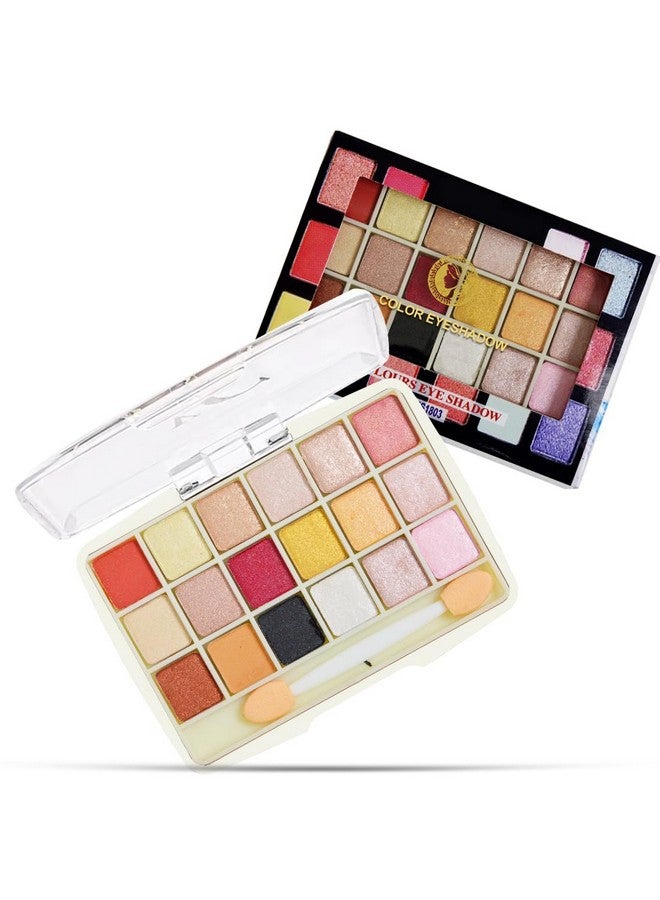 Adbeni 18 Color Shimmery Matte Eyeshadow Palette 12gm | Dazzling Collection of Velvety Hues | Effortless Blending & Long-Lasting Glamour (Shade-01)