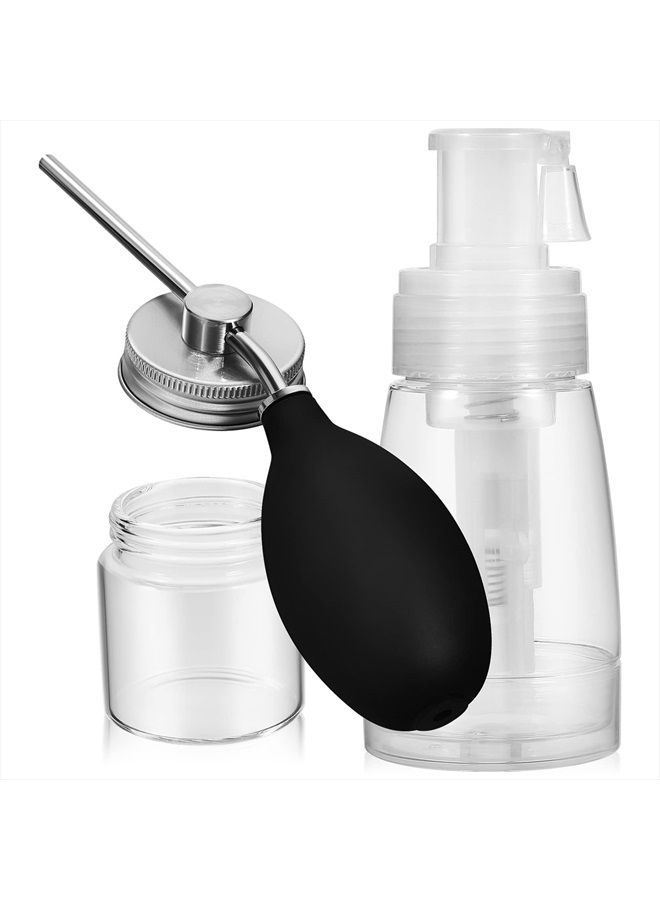 Powder Spray Bottle 2pcs Hair Building Fibers Spray Bottle Empty Powder Travel Cosmetics Blower Hair Fiber Applicator for Salon Home