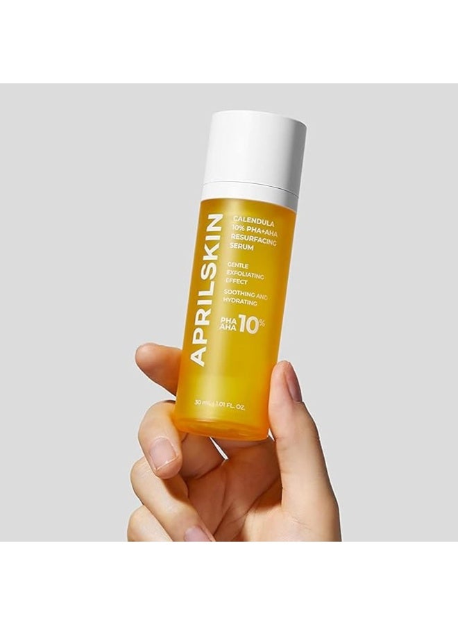 April Skin Calendula 10 PHA AHA Resurfacing Serum Pore Refining Brightening 30ml - image 5