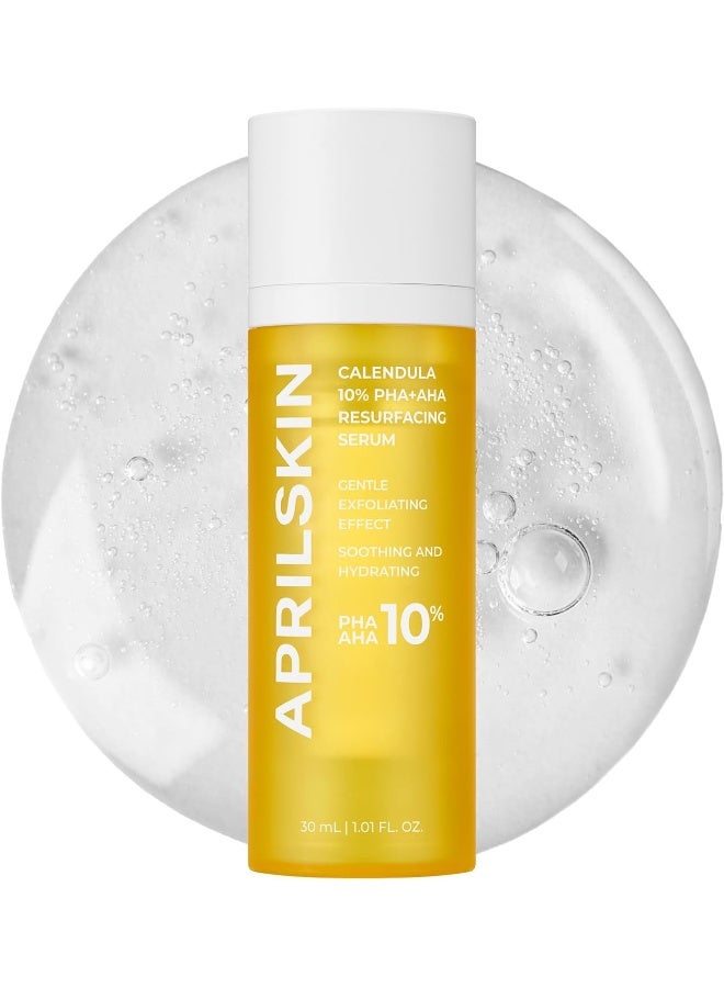 April Skin Calendula 10 PHA AHA Resurfacing Serum Pore Refining Brightening 30ml