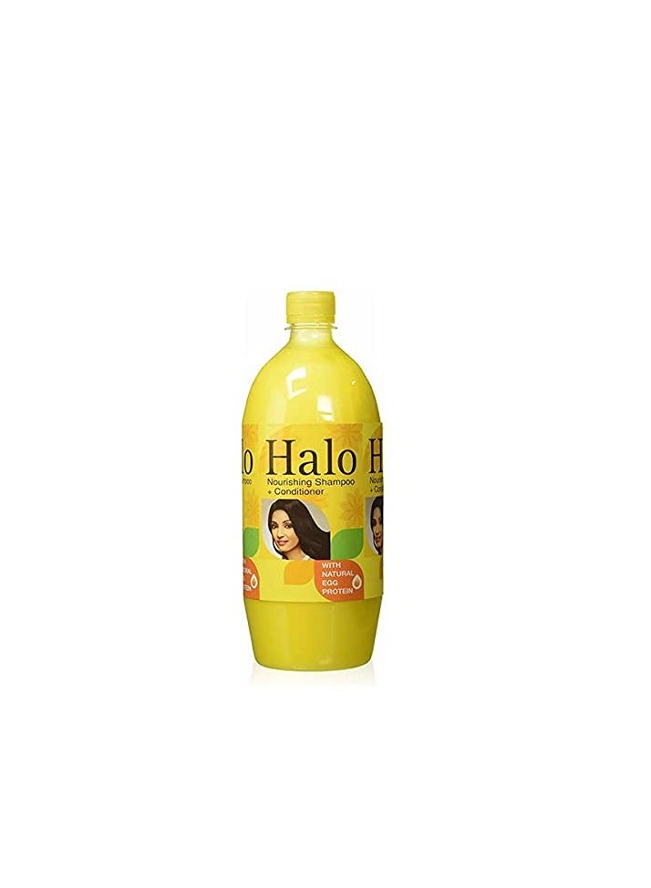 Halo Hair Nourishing Shampoo, 875 ML with Natural Protein and Egg