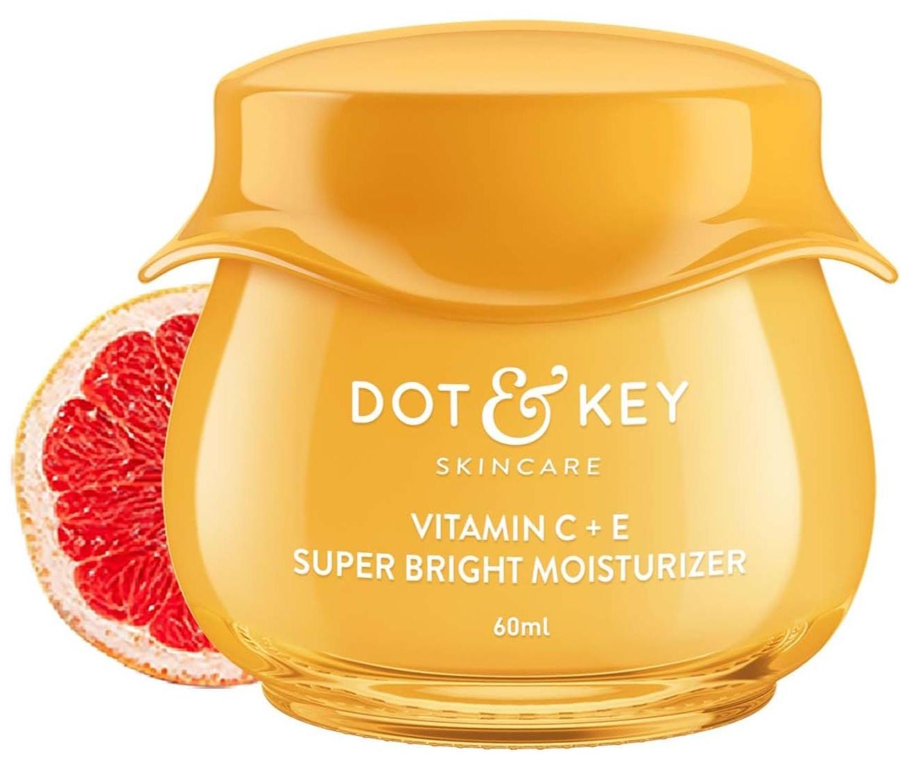 Dot & Key Vitamin C + E Sorbet Super Bright Moisturizer for Face Vitamin C Face Cream For Glowing Skin Reduces Skin Dullness Oil Free & Lightweight For All Skin Types 60 ml