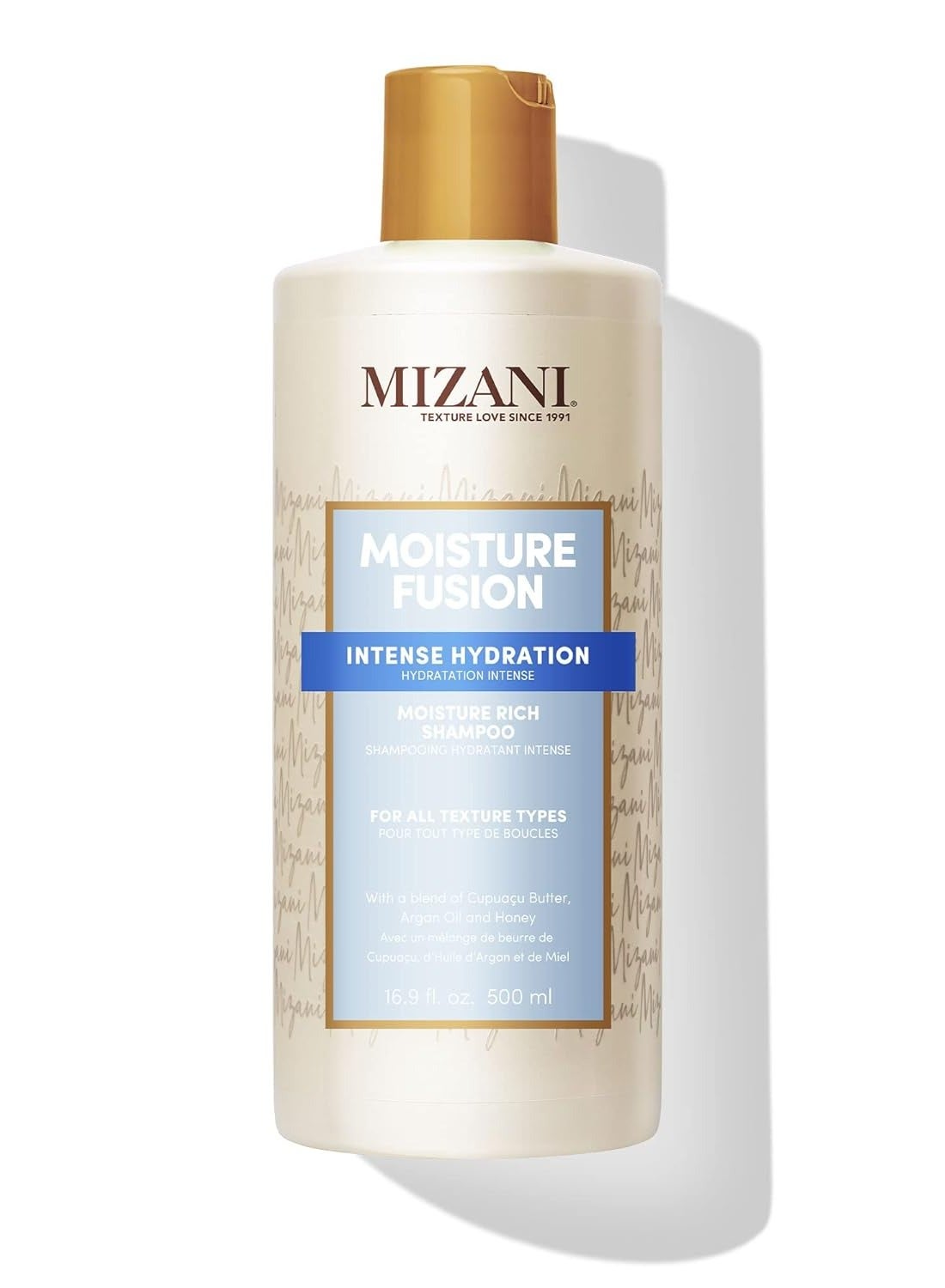 Mizani Moisture Fusion Moisture Rich Shampoo - Gently Cleanses & Conditions Hair, With Argan Oil, For Dry Hair, 16.9 Fl Oz