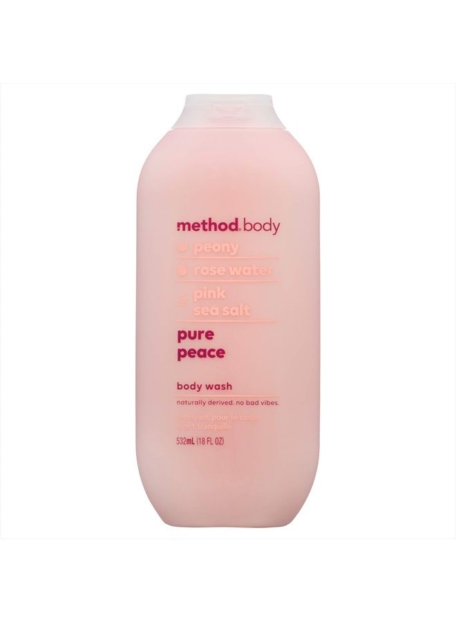 Body Wash, Pure Peace, 18 oz, 1 pack, Packaging May Vary