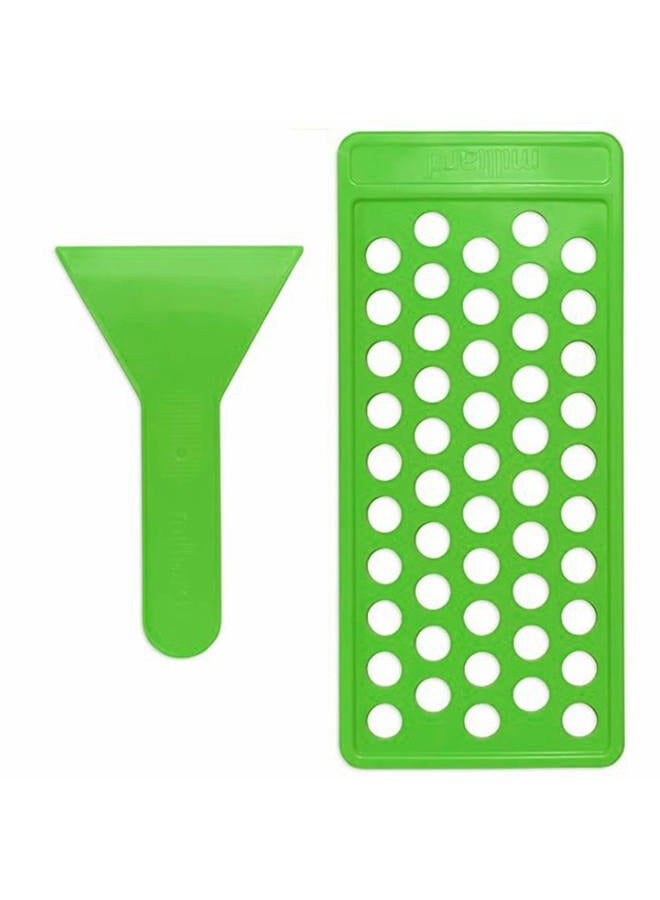 Professional Lip Balm Crafting Kits, Lipsticks Filling Tray and Spatula DIY Lipstick Gifts for Women Girls (Green)