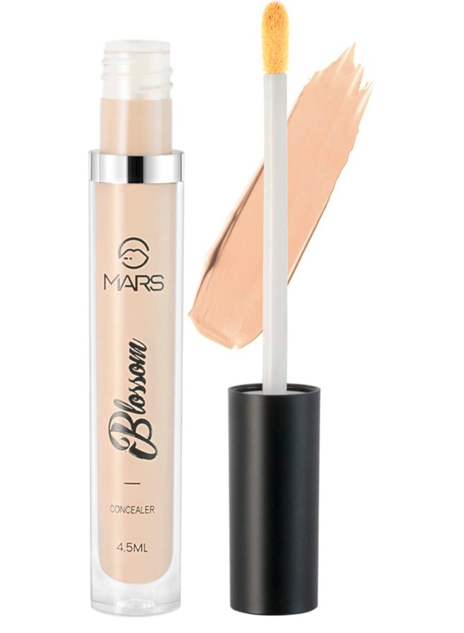MARS Blossom liquid Concealer  Lightweight With Full Coverage   Highly Blendable Concealer for Face Makeup   Crease Resistant Formula  4.5 ml Bronze Tan