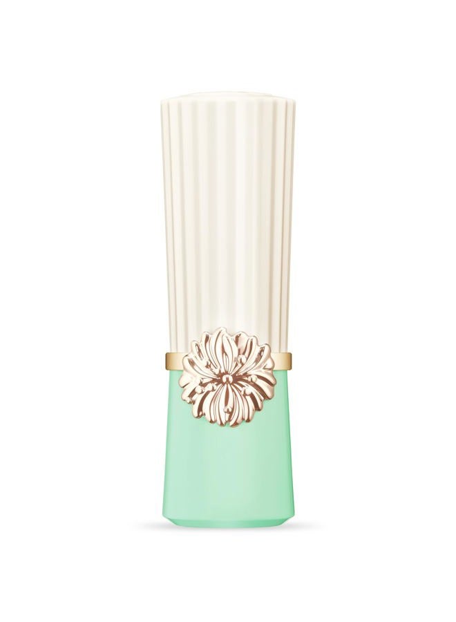 Refillable Lipstick Case 01 - Pink and Red Refills, Chic Addition to Makeup Holder, Light Green With Iconic Chrysanthemum Motif
