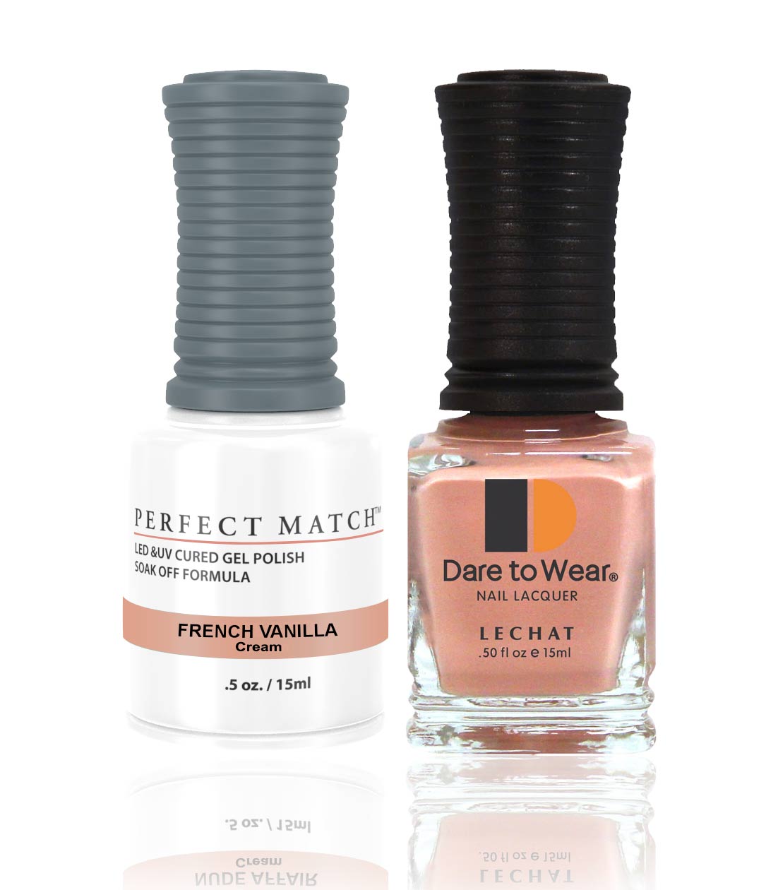 Perfect Match Gel Nail Polish 15ml Soak Off Long Lasting High Shine UV LED Gel Non Toxic Easy Application Wide Color Range for Manicure and Pedicure  French Vanilla PMS223