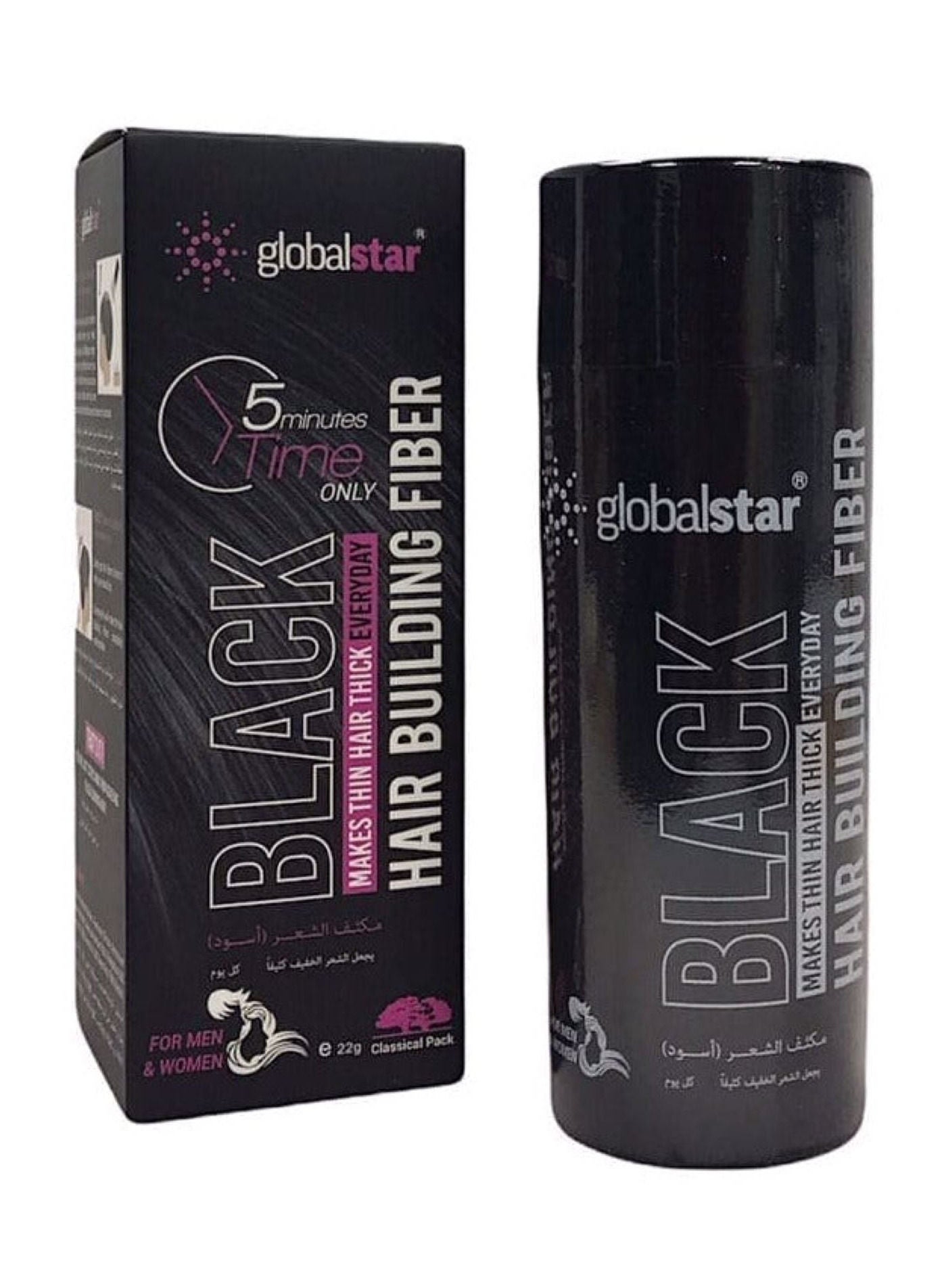 Globalstar Hair Fiber Black 22g