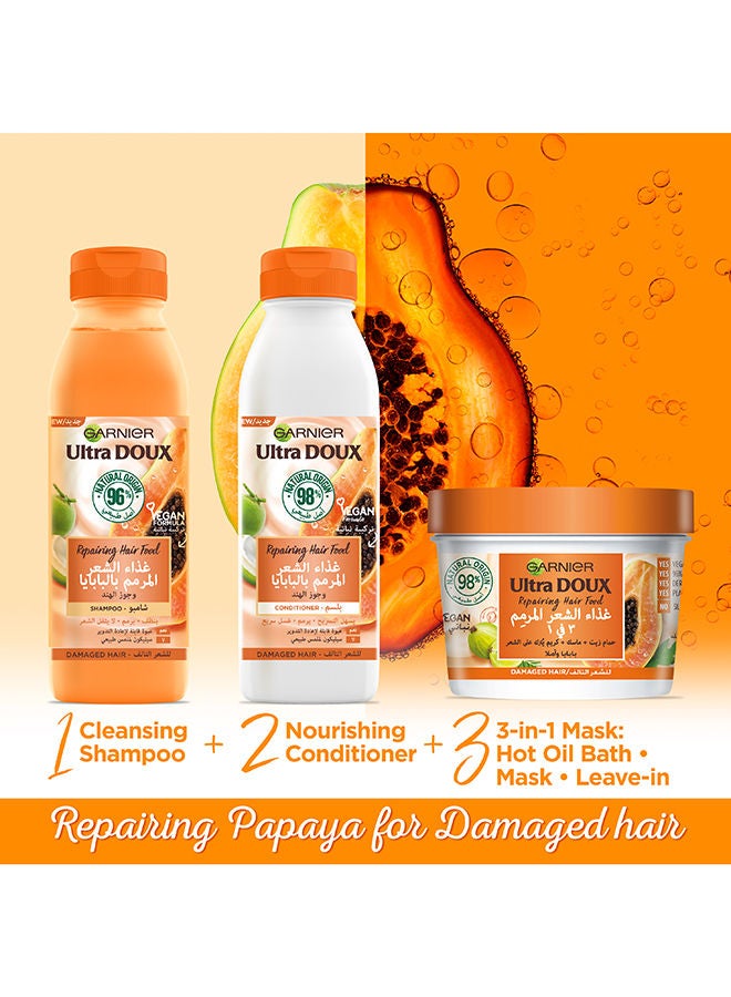 Ultra Doux Repairing Papaya Hair Food 3 Step Rountine - image 3