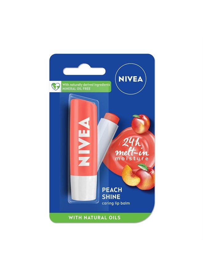Nivea Lip Balm - Fruity Shine PEACH -Pack of 1