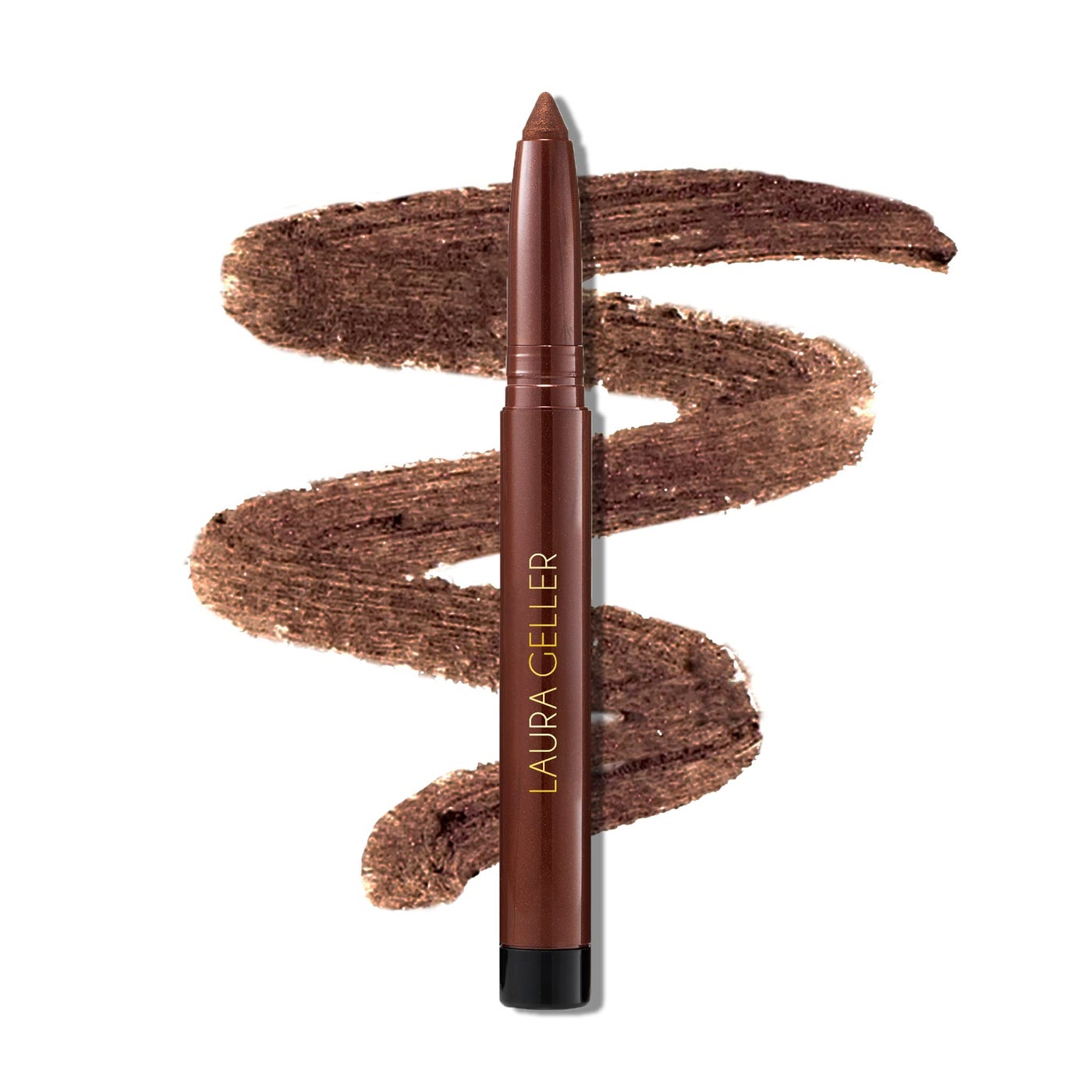 LAURA GELLER NEW YORK Kajal Longwear Kohl Eyeliner Pencil - Smoky Taupe Kohl - Caffeine and Vitamin E - Smooth & Blendable Liner - Built-In Sharpener