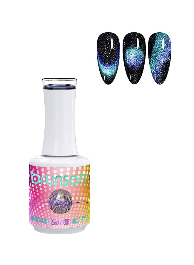Gel Polish 15ml Disco 9D Magnetic Cat Eye Gel Polish Reflective Sparkly Diamond Gel Effect French Manicure Pedicure Gel Nail Polish Salon Quality Chip Resistant Gel Nail Extensions UV Gel for Nail Art