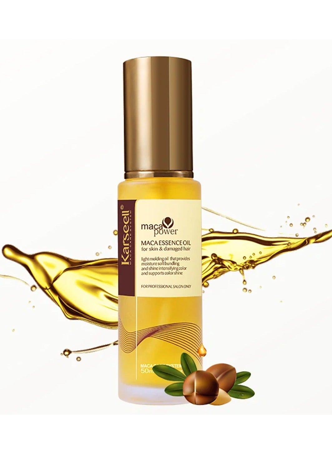 50Ml Moroccan Argan Oil Hair Serum - Cold-Pressed, Lightweight With Tea Tree, Macadamia Seed, Chamomile & Aloe For All Hair Types - Moisturizing & Nourishing