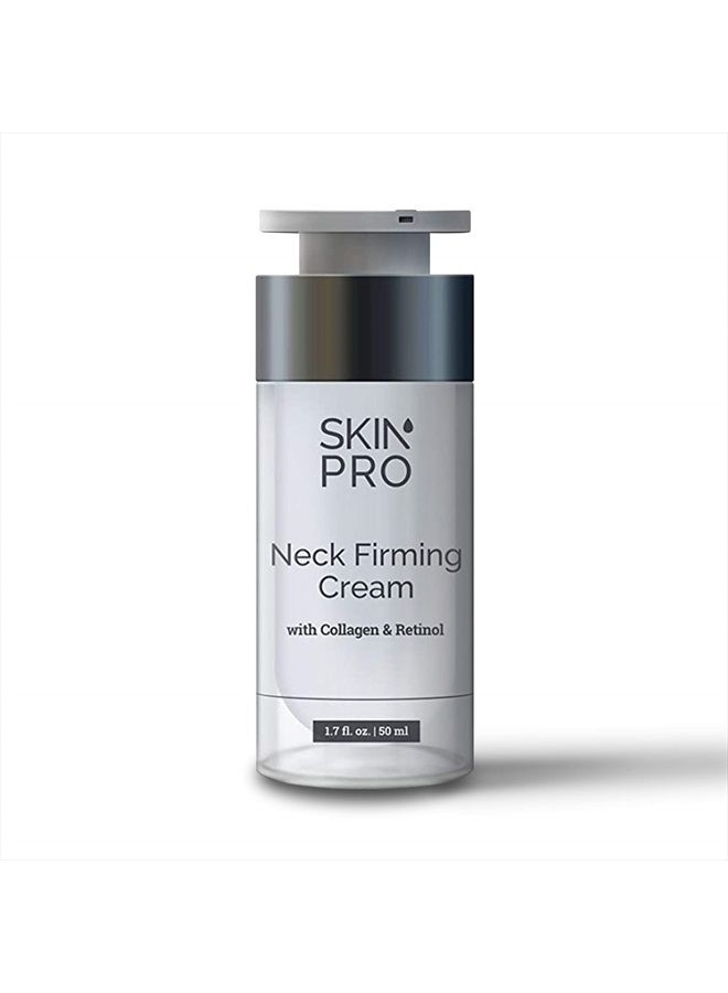 Neck Firming Cream, Neck Cream for Tightening, Neck Firming Cream with Retinol Serum for Extra Skin Tightening, Marine Collagen Cream with Peptides for Neck