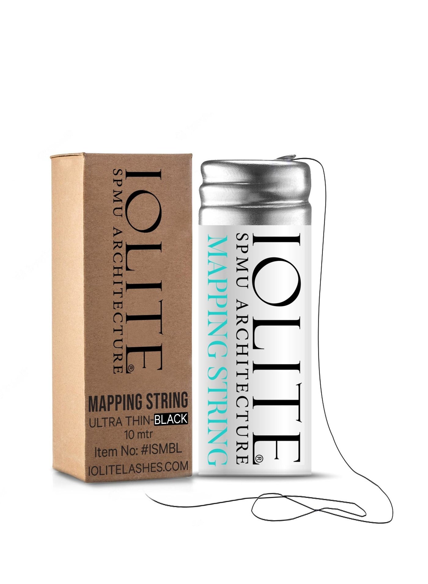 Microblading Eyebrow mapping string ultra thin brown bottled 10m