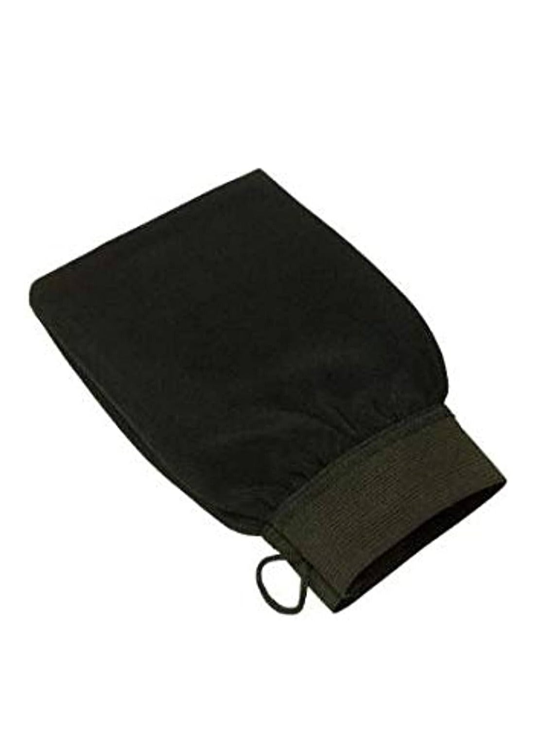 10pc Luffa Moroccan Bath Gloves Black