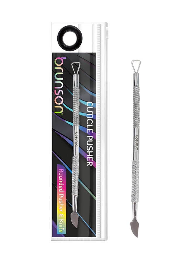 2in 1 Pusher - Nail Cuticle Remover - Triangle Head Nail Polish Scraper - Sharpe Blade Cuticle Pusher Cutter - Double Head Pedicure Manicure Tools BCR10
