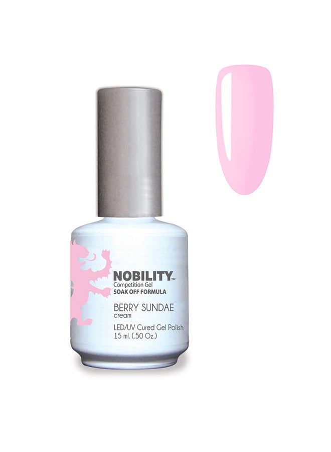 Gel Nail Polish 15 ml, Long Lasting, Chip Resistant, Requires Drying Under UV Led Lamp Berry Sundae Nbgp121