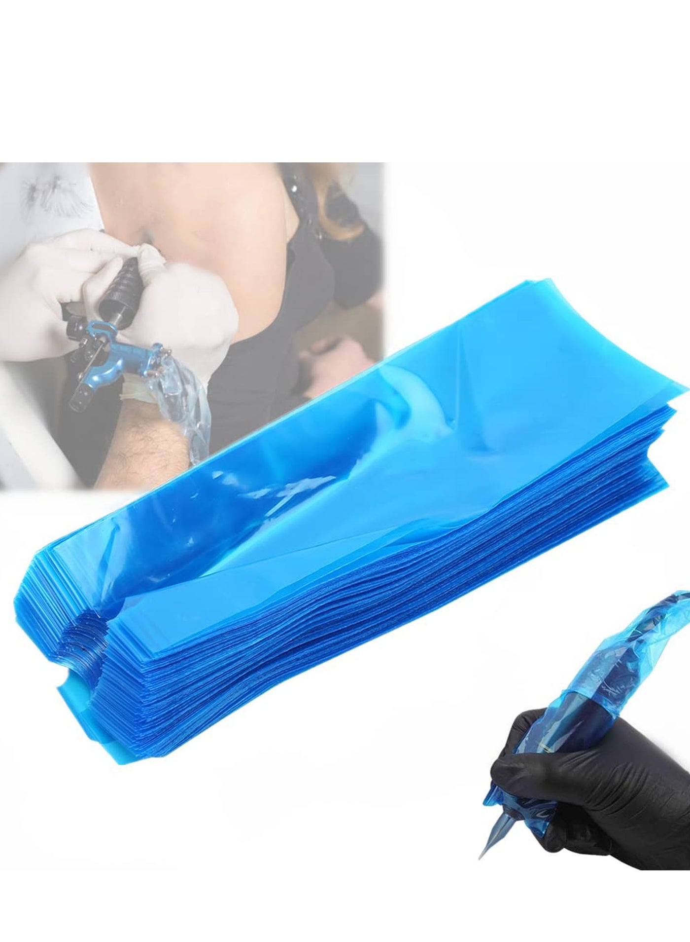 200pcs Clip Cord Covers, Disposable Cartridge Makup Machine Covers Makup Pen Protective Bag for Protect Cartridge Machine Pen Grips Cleaning for Makup Supplies