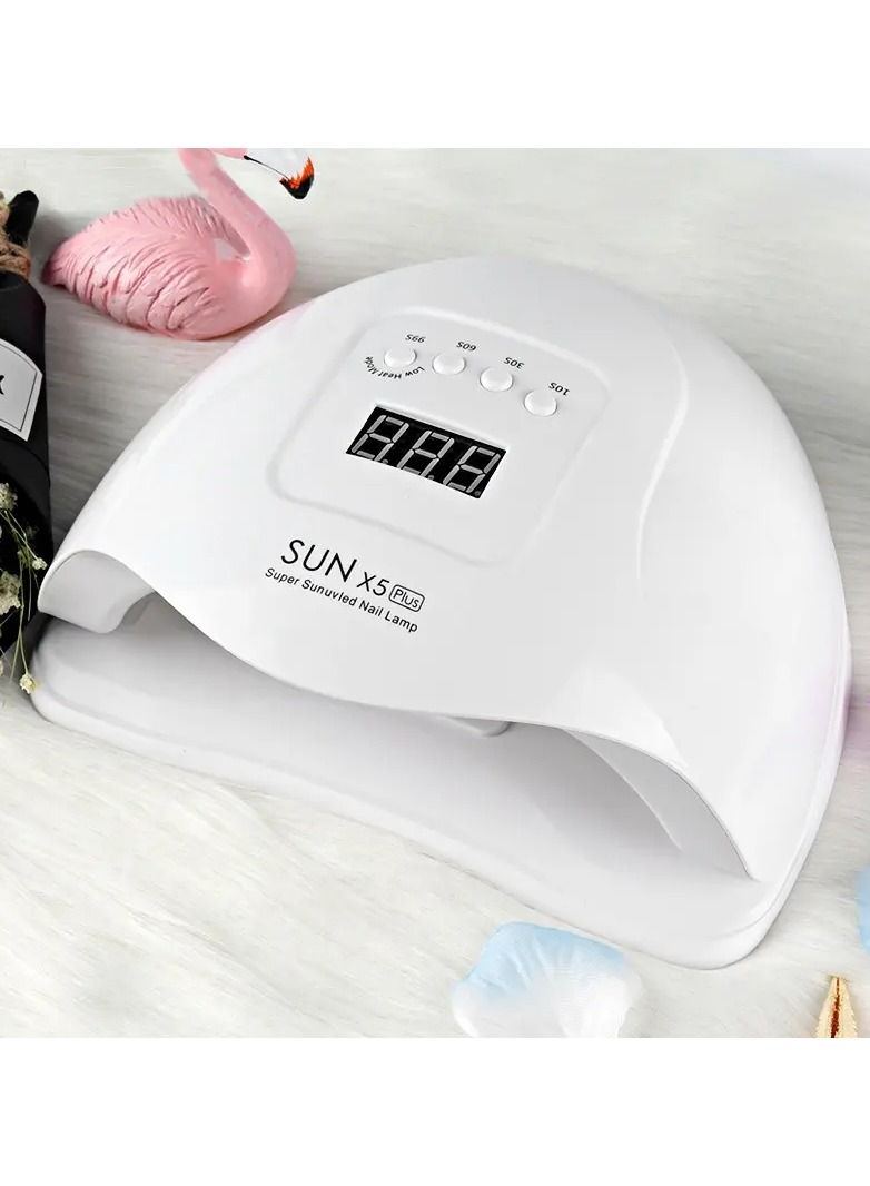 Nail Dryer, UV Gel Nail Lamp 120W Gel Nail Polish LED UV Light Professional Nail Art Tools Accessories with 3 Timer Setting 30/60/90S, Senor For Gel Nails and Toe Nail Curing