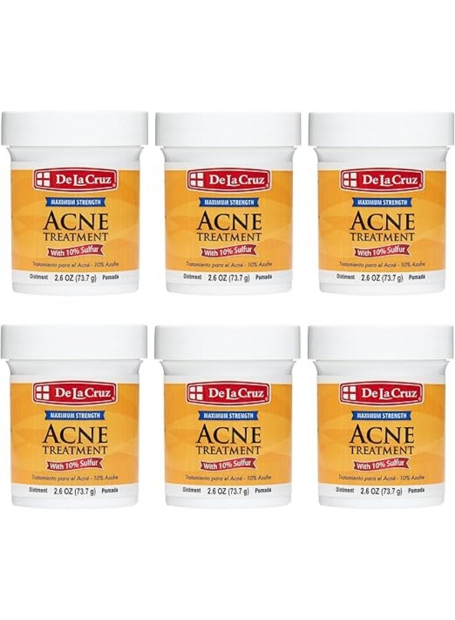 Acne Treatment Ointment with 10% Sulfur(73.7 g) 6 PCS