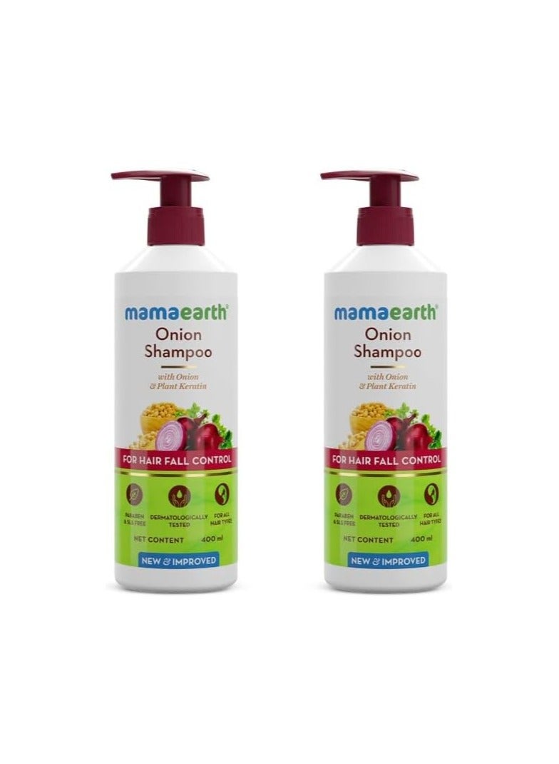 Mamaearth Onion Shampoo Pack of 2-400ml