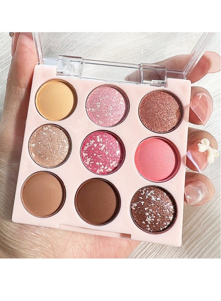Eye Shadow Palette Multicolor with 9 Color Strawberry 01