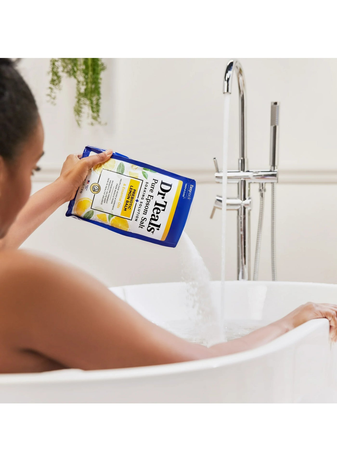 Dr Teal's Epsom Salt Soaking Solution Prebiotic Lemon Balm 1.36Kg - image 6