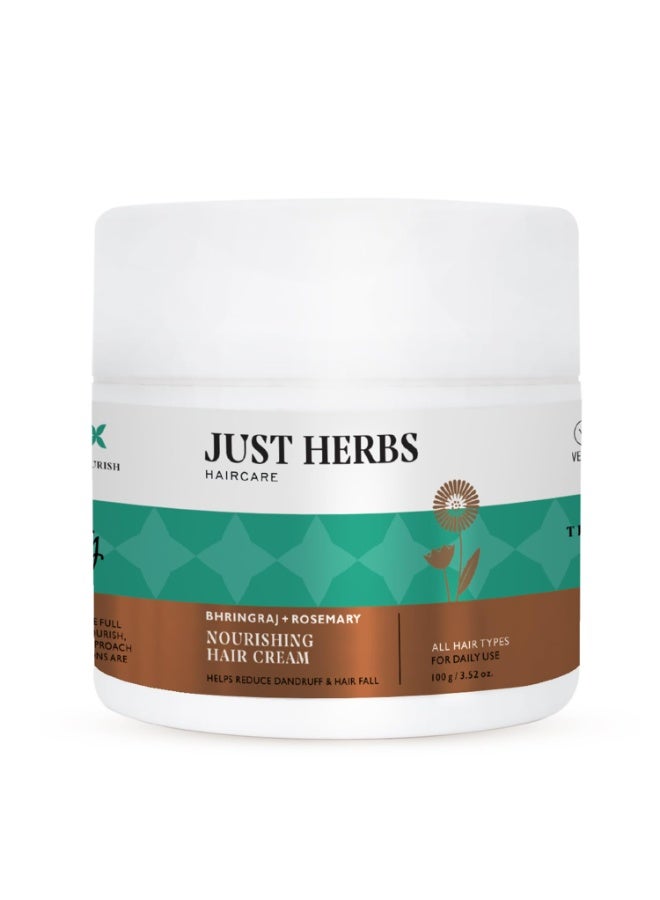Nourishing Hair Cream for Men & Women with Bhringraj & Rosemary, Helps Reduce Dandruff and Hairfall 100 g