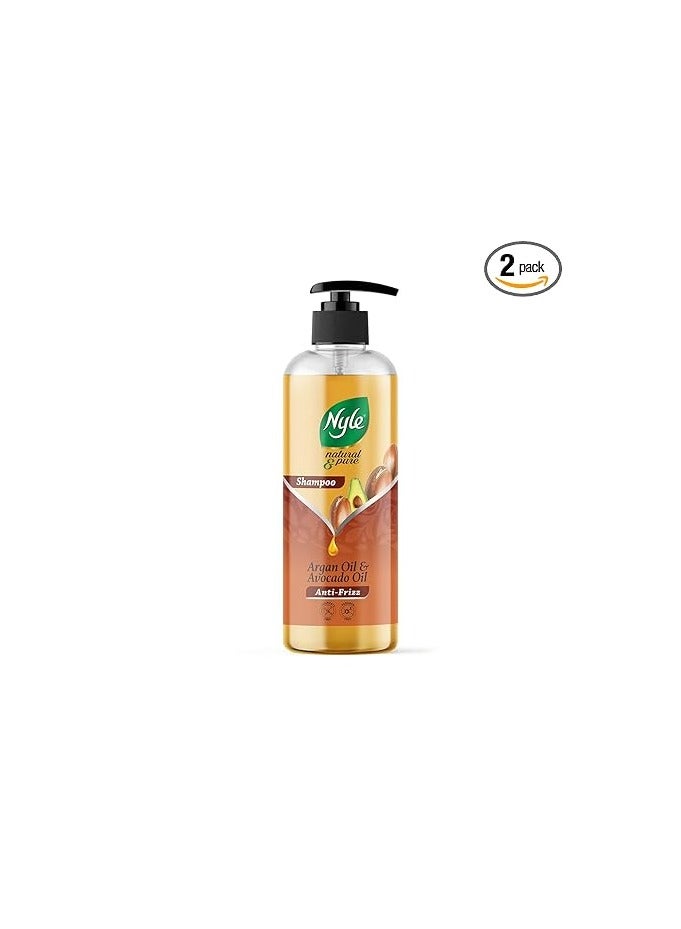 Nyle Natural Pure Shampoo For Frizz Free Hair With Goodness Of Argan Oil Avocado Oil For Men Women