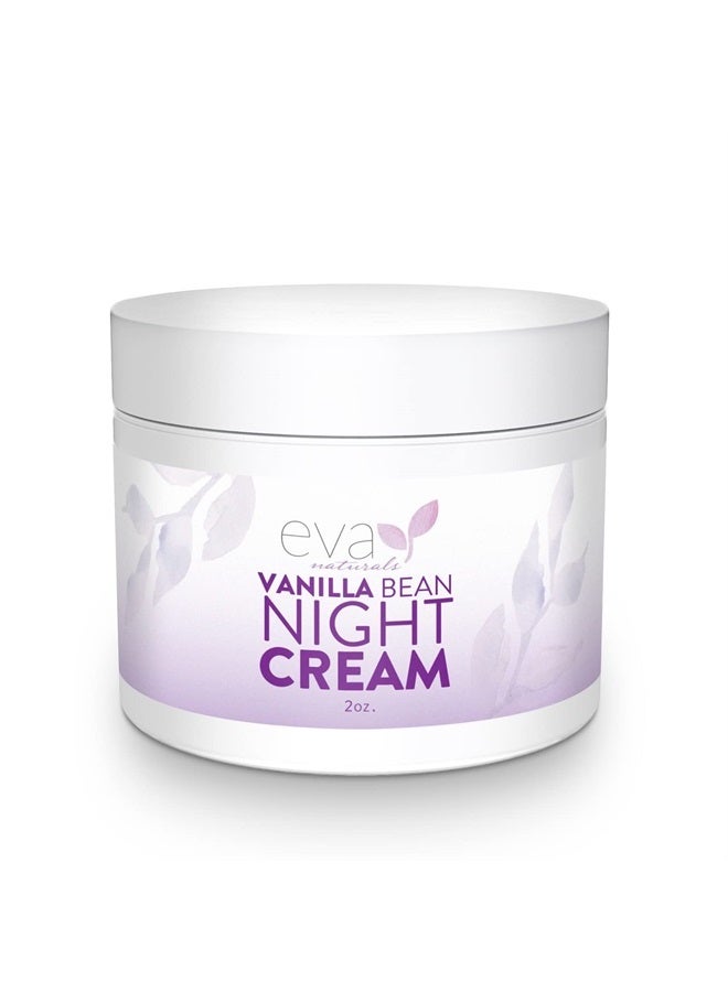 Vanilla Bean Night Repair Cream - Green Tea & Vitamin E Face Night Cream For Smoother, Softer Skin While Reducing Wrinkles and Fine lines, Anti Aging - Moisturizer For All Skin Types - 2
