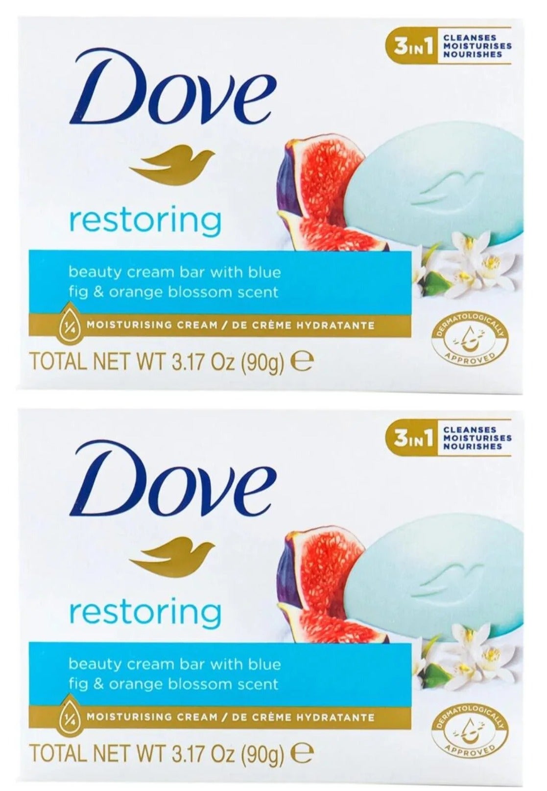 Dove Restoring Blue Fig Beauty Cream Bar - 90g
